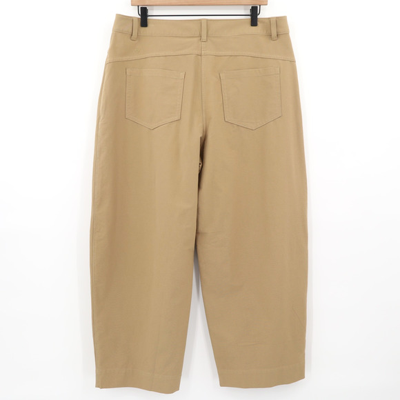 Lululemon City Sleek Mid Rise Barrel Leg Pant Light Utilitch Filbert Tan Sz 33 - Picture 2 of 8